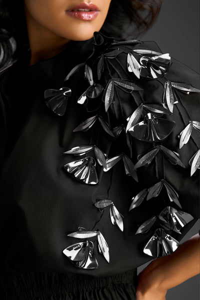 Deepika Arora Black Shift Dress Indian designer wear online shopping melange singapore 