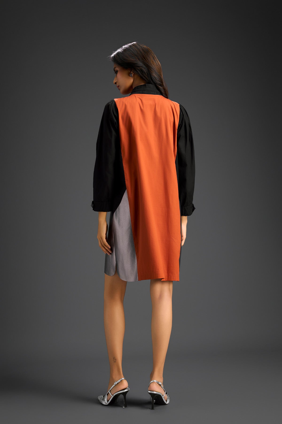 Deepika Arora Colourblock Tunic Dress Indian designer wear online shopping melange singapore 
