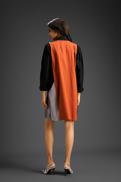 Deepika Arora Colourblock Tunic Dress Indian designer wear online shopping melange singapore 