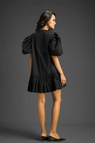 Deepika Arora Dress With Puffed Sleeves Indian designer wear online shopping melange singapore 