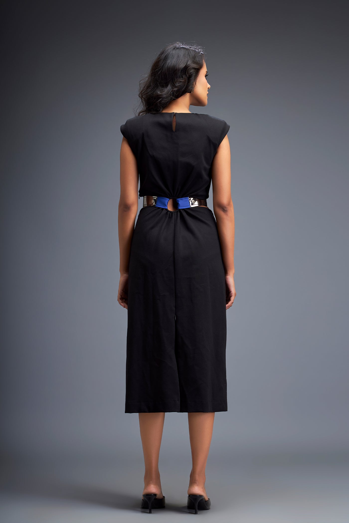 Deepika Arora Gathered Waist Dress indian designer wear online shopping melange singapore 
