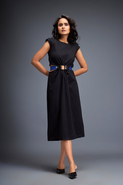 Deepika Arora Gathered Waist Dress indian designer wear online shopping melange singapore 