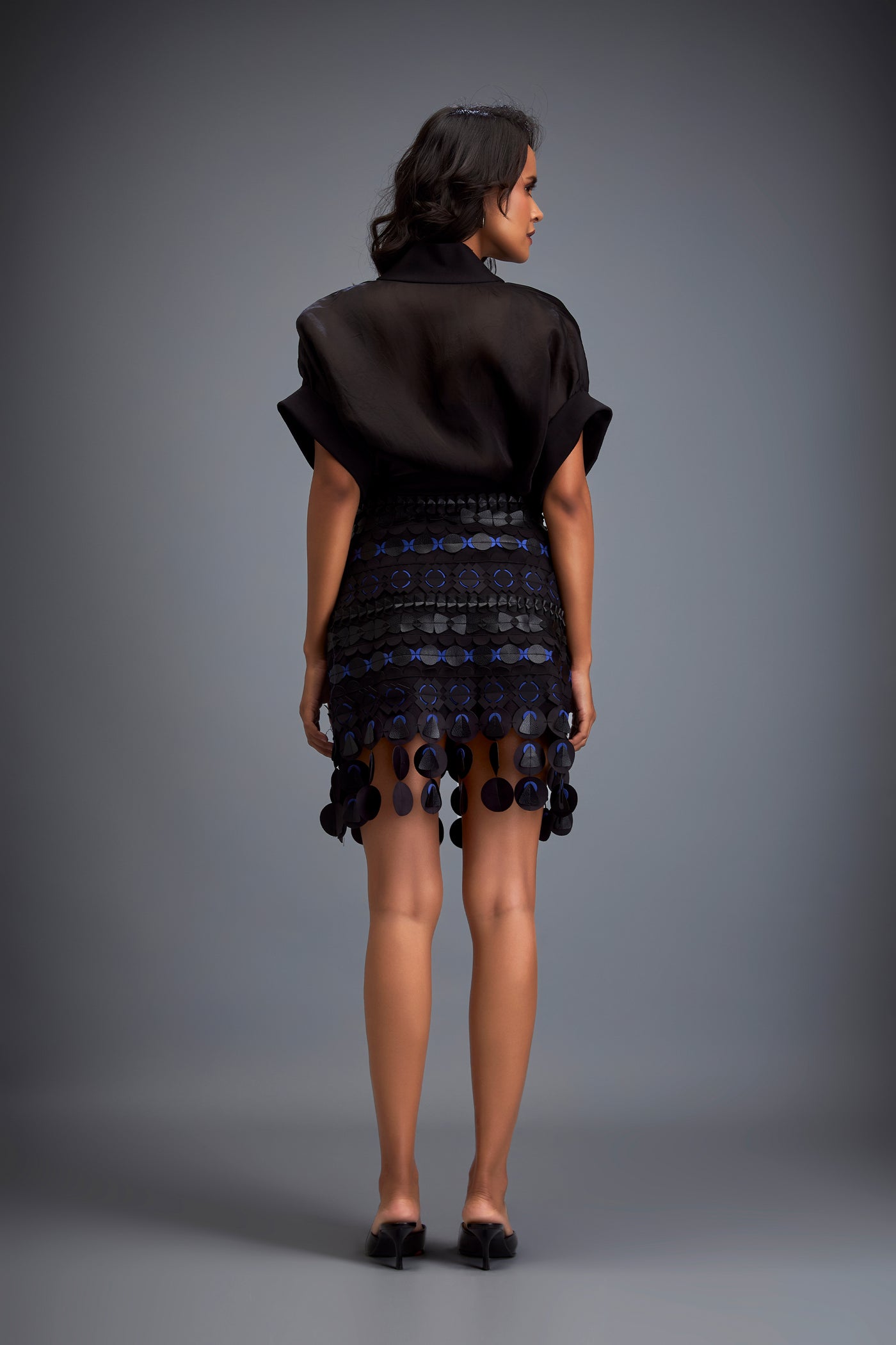 Deepika Arora Layered Skirt indian designer wear online shopping melange singapore 