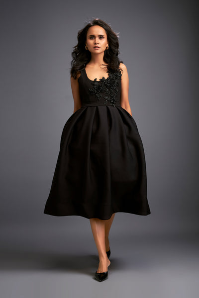 Deepika Arora Legant Black Dress Indian designer wear online shopping melange singapore
