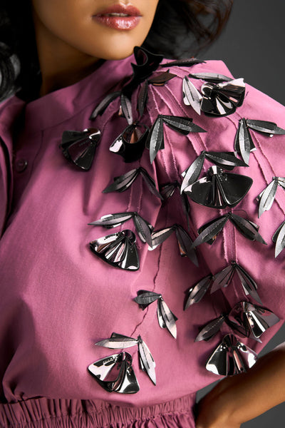 Deepika Arora Pink Shift Dress Indian designer wear online shopping melange singapore 