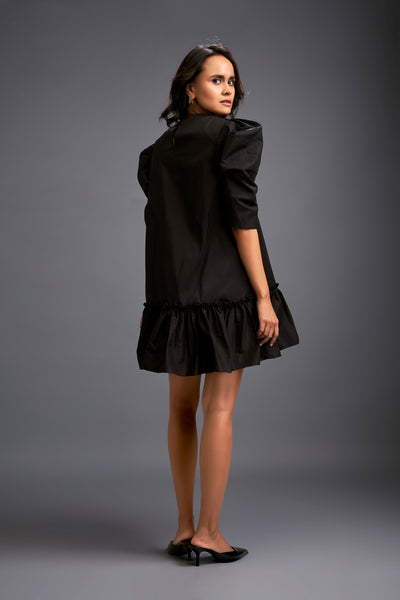 Deepika Arora Puffed Sleeves Dress Indian designer wear online shopping melange singapore