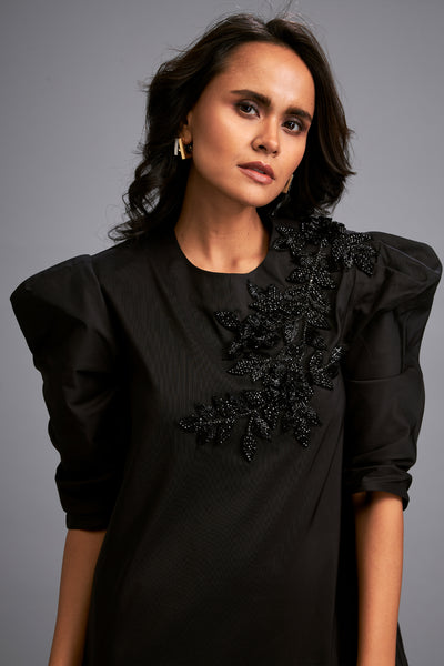 Deepika Arora Puffed Sleeves Dress Indian designer wear online shopping melange singapore