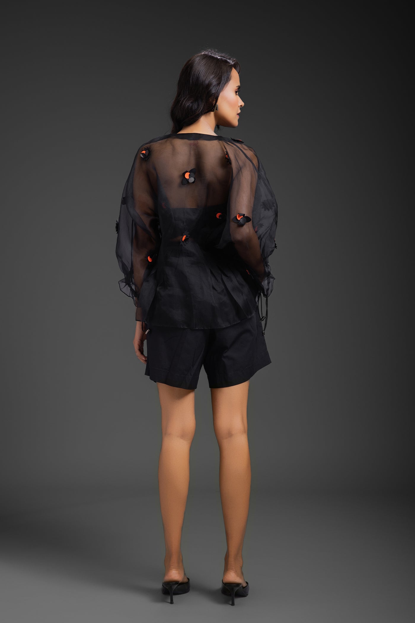Deepika Arora Sheer Top indian designer wear online shopping melange singapore