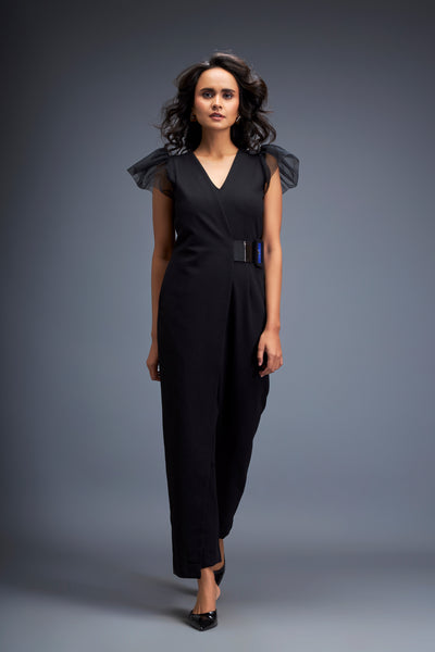 Deepika Arora Sleek Modern Silhouette Jumpsuit indian designer wear online shopping melange singapore 