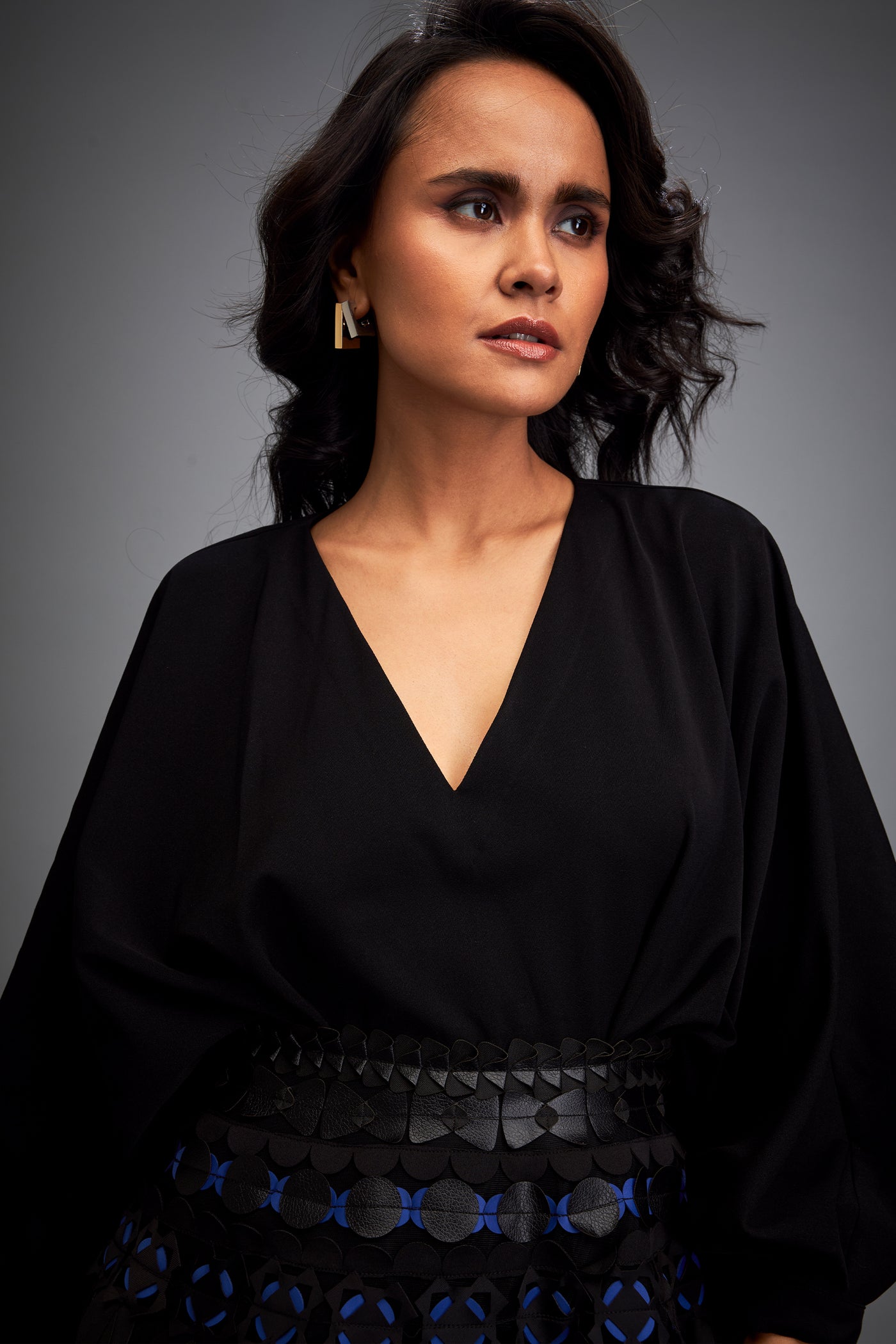Deepika Arora Stylish Voluminous Black Skirt Indian designer wear online shopping melange singapore