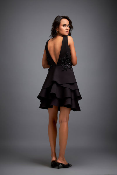 Deepika Arora Tiered Ruffles Dress Indian designer wear online shopping melange singapore