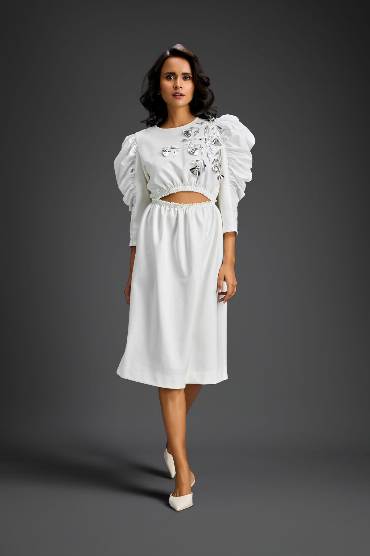 Deepika Arora White Dress Indian designer wear online shopping melange singapore