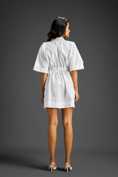 Deepika Arora White Shift Dress Indian designer wear online shopping melange singapore 