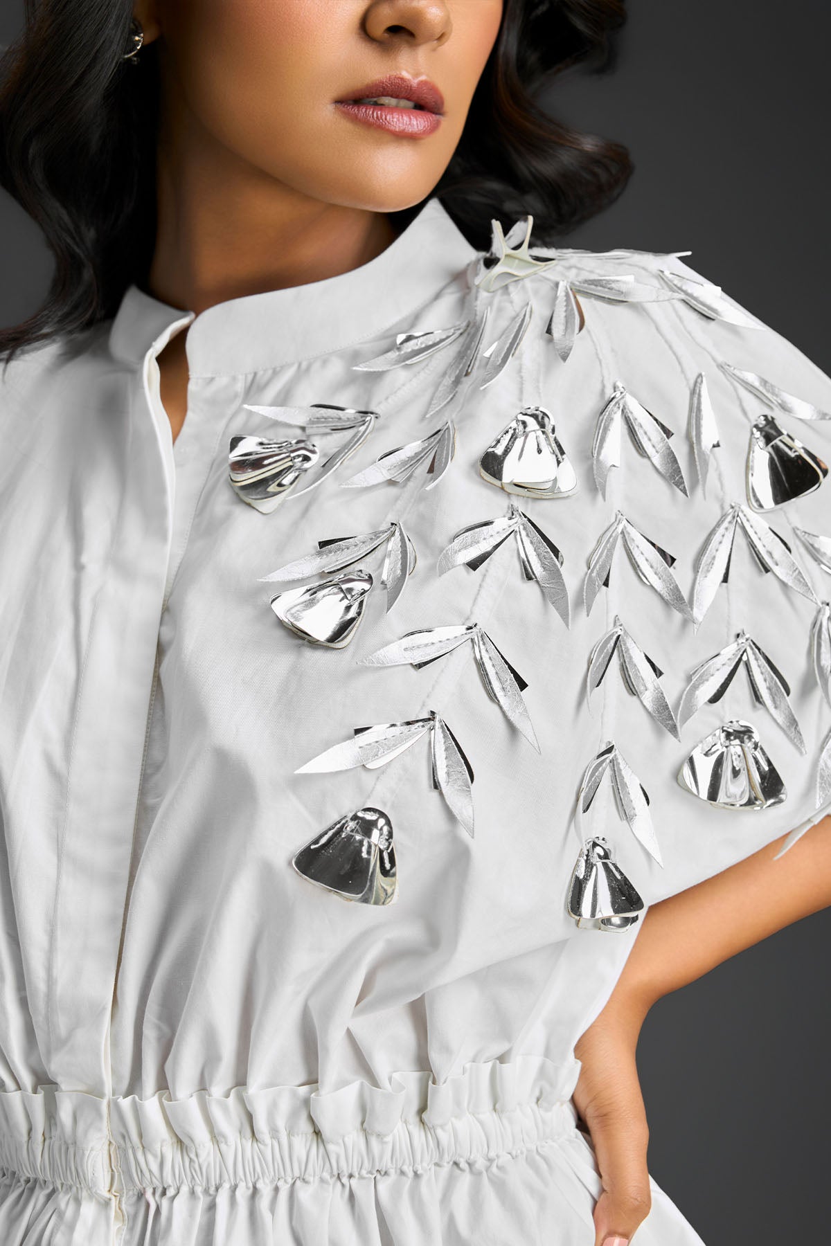Deepika Arora White Shift Dress Indian designer wear online shopping melange singapore 
