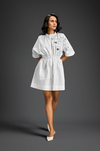 Deepika Arora White Shift Dress Indian designer wear online shopping melange singapore 
