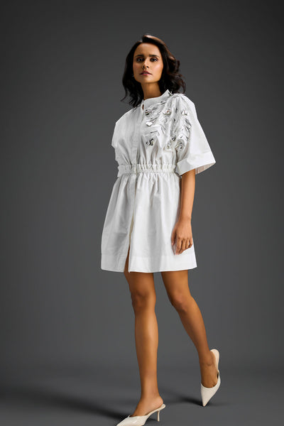 Deepika Arora White Shift Dress Indian designer wear online shopping melange singapore 