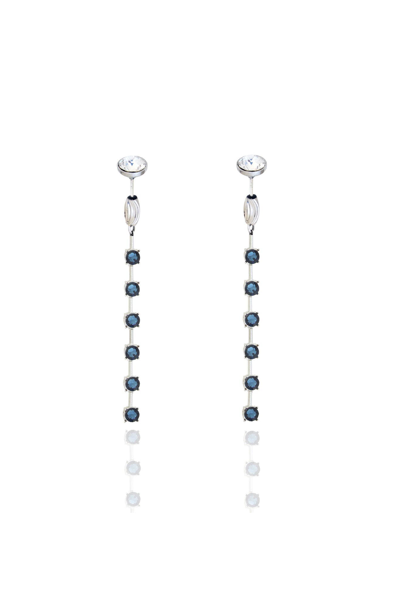 ESME Jewellery Midnight Musk Deep Water Blue In Silver Indian designer wear online shopping melange singapore