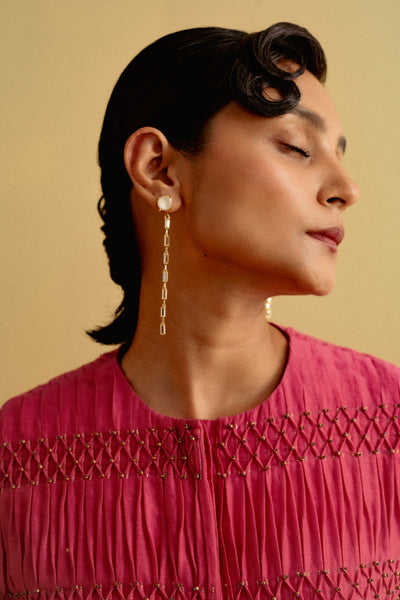 ESME Jewellery Woody Lavender Sage Green Indian designer wear online shopping melange singapore