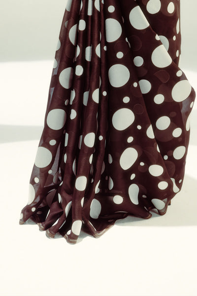 Ekaya Espresso confetti saree indian designer wear online shopping melange singapore