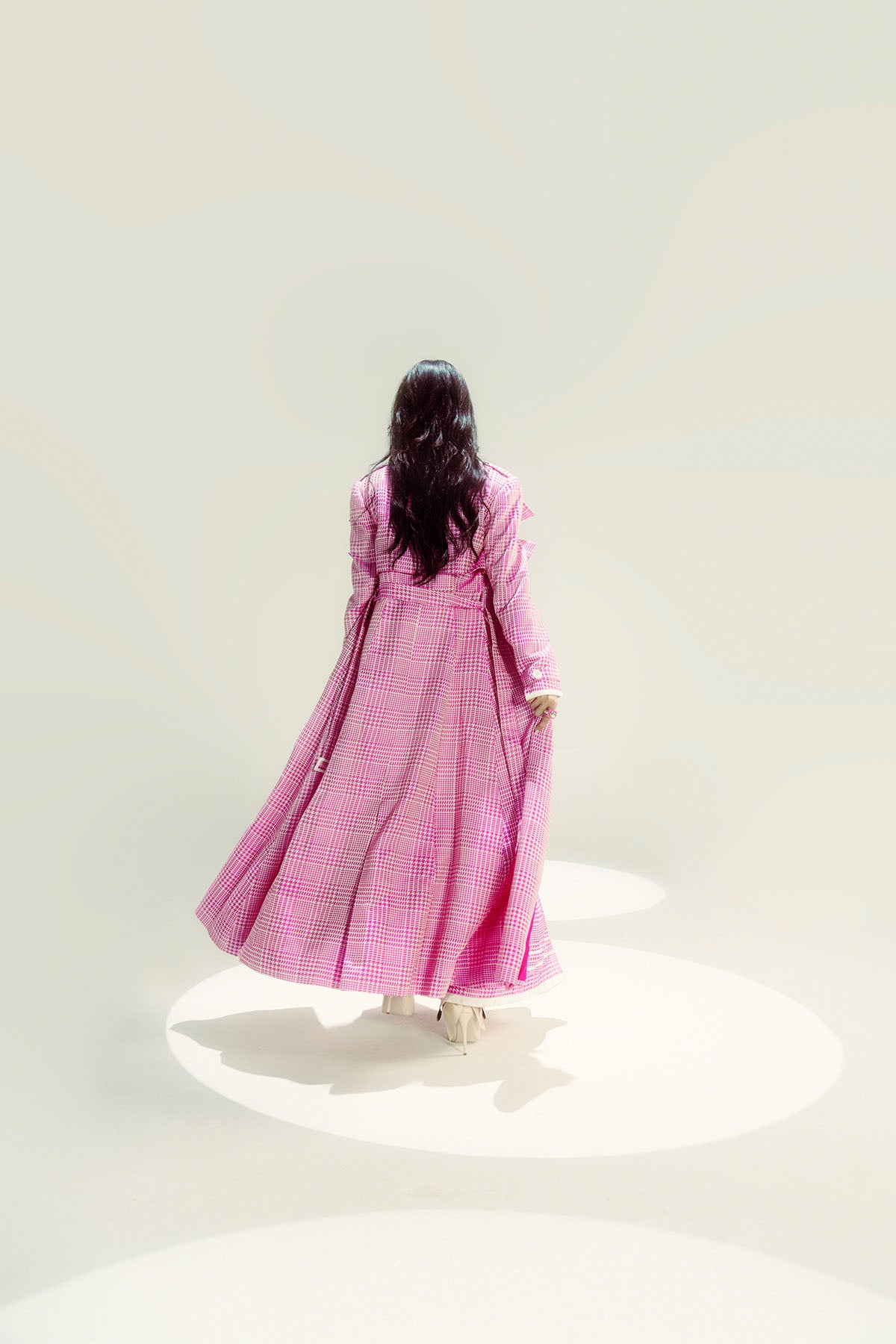 EkayaPink Glen Plaid indian designer wear online shopping melange singapore 