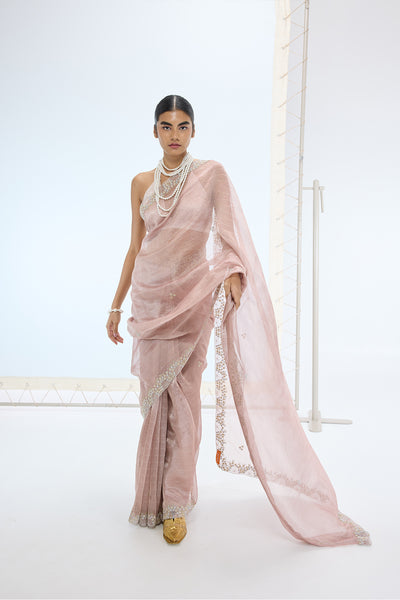 Ekaya The Eva Saree in Mauve indian designer wear online shopping melange singapore 
