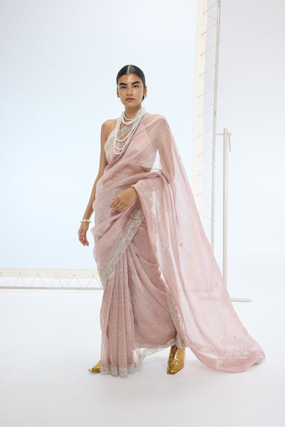 Ekaya The Eva Saree in Mauve indian designer wear online shopping melange singapore 