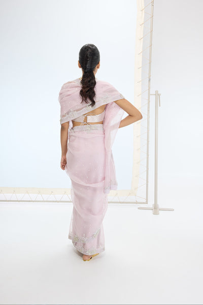 Ekaya The Eve Saree in Mauve indian designer wear online shopping melange singapore 
