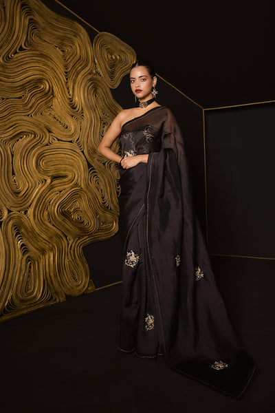 Ekaya The Midnight Kiss Saree indian designer wear online shopping melange singapore 
