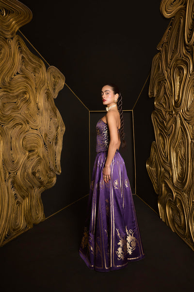 Ekaya The 'Forever Mine' Lehenga in Purple indian designer wear online shopping melange singapore 