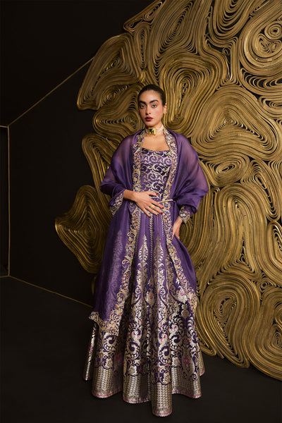 Ekaya The 'Forever Mine' Lehenga in Purple indian designer wear online shopping melange singapore 