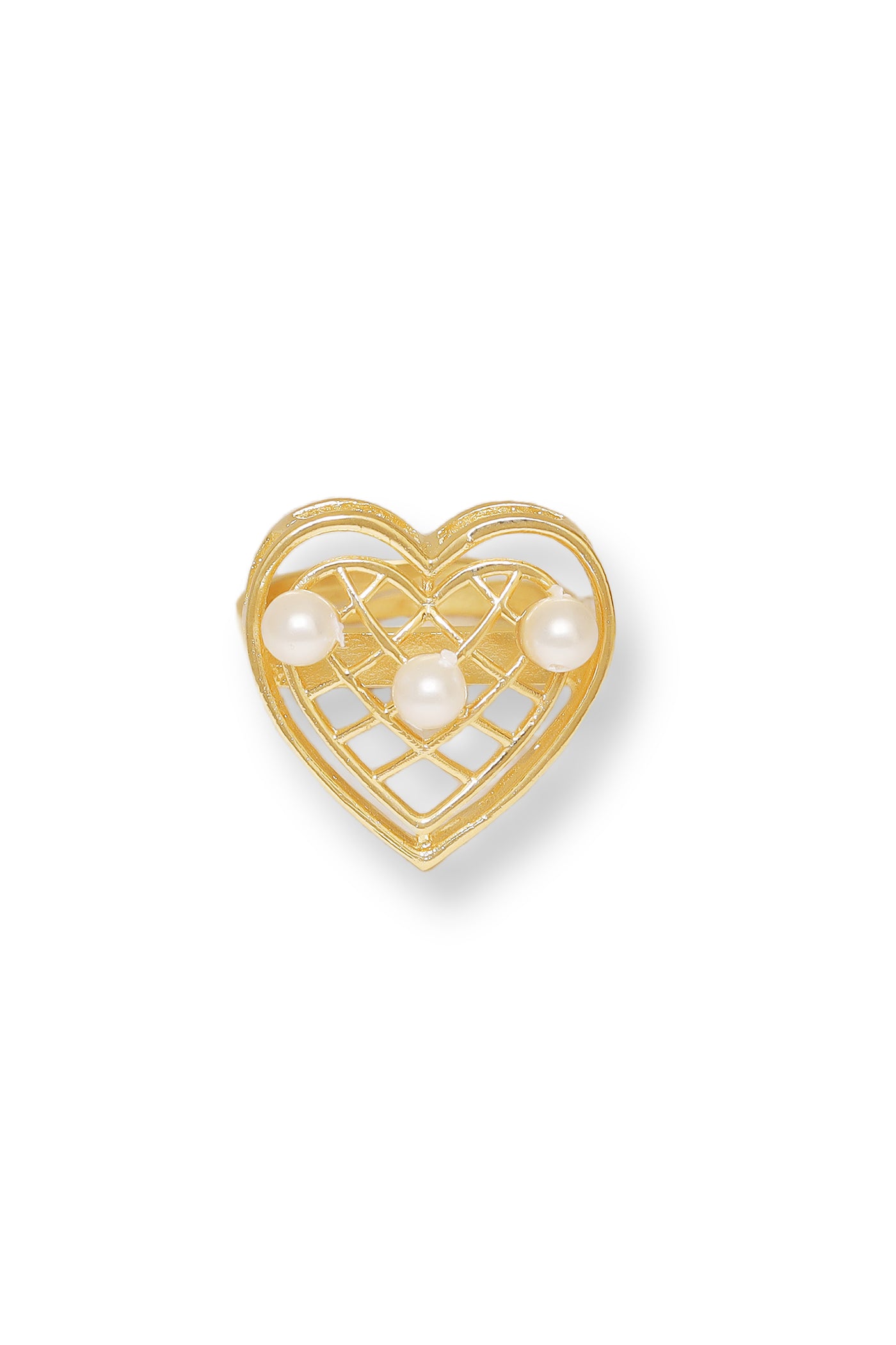 Esme Heartbeat Hue Ring Golden  indian designer wear online shopping melange singapore