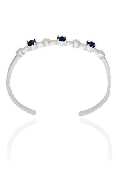 ESME Water Midnight Blue In Silver jewellery indian designer wear online shopping melange singapore