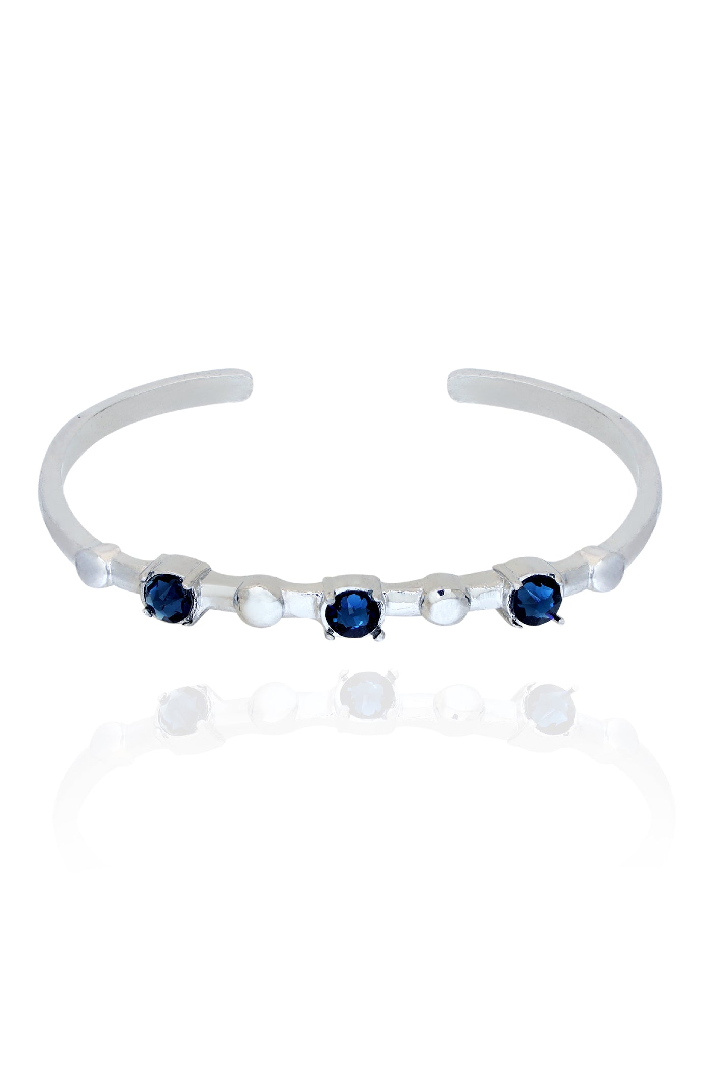 ESME Water Midnight Blue In Silver jewellery indian designer wear online shopping melange singapore