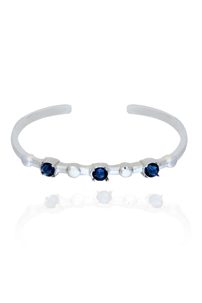 ESME Water Midnight Blue In Silver jewellery indian designer wear online shopping melange singapore