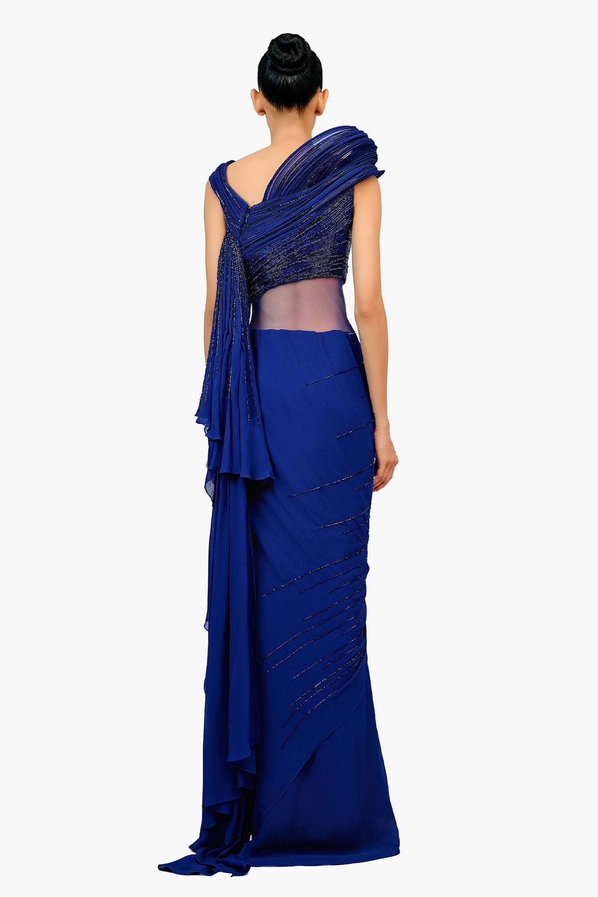 Gaurav Gupta The Cosmic Sculpt Saree indian designer wear online shopping melange singapore 
