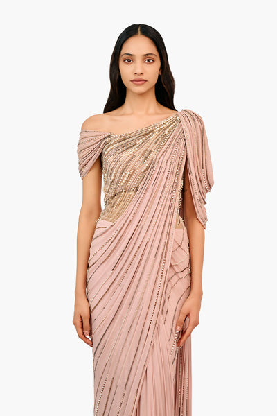Gaurav Gupta The Ecliptic Saree Gown indian designer wear online shopping melange singapore 