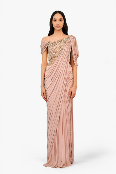 Gaurav Gupta The Ecliptic Saree Gown indian designer wear online shopping melange singapore 