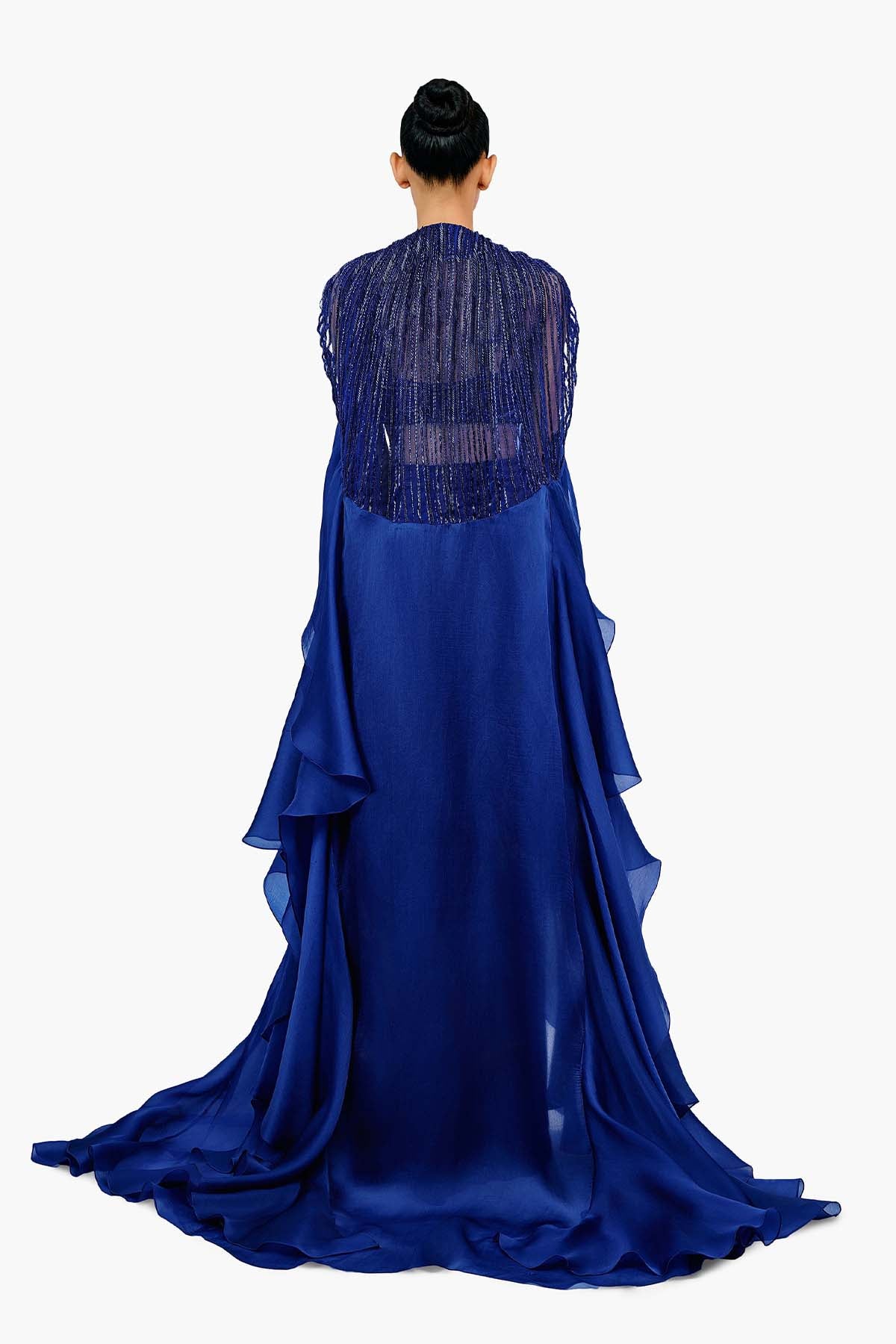 Gaurav Gupta The Lunaris Saree Gown indian designer wear online shopping melange singapore 
