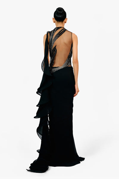 Gaurav Gupta The Orion Saree Gown indian designer wear online shopping melange singapore 