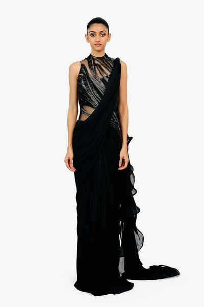 Gaurav Gupta The Orion Saree Gown indian designer wear online shopping melange singapore 