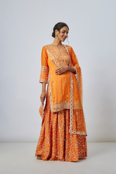 Gopi Vaid Aadhira Sharara Set indian designer wear online shopping melange singapore