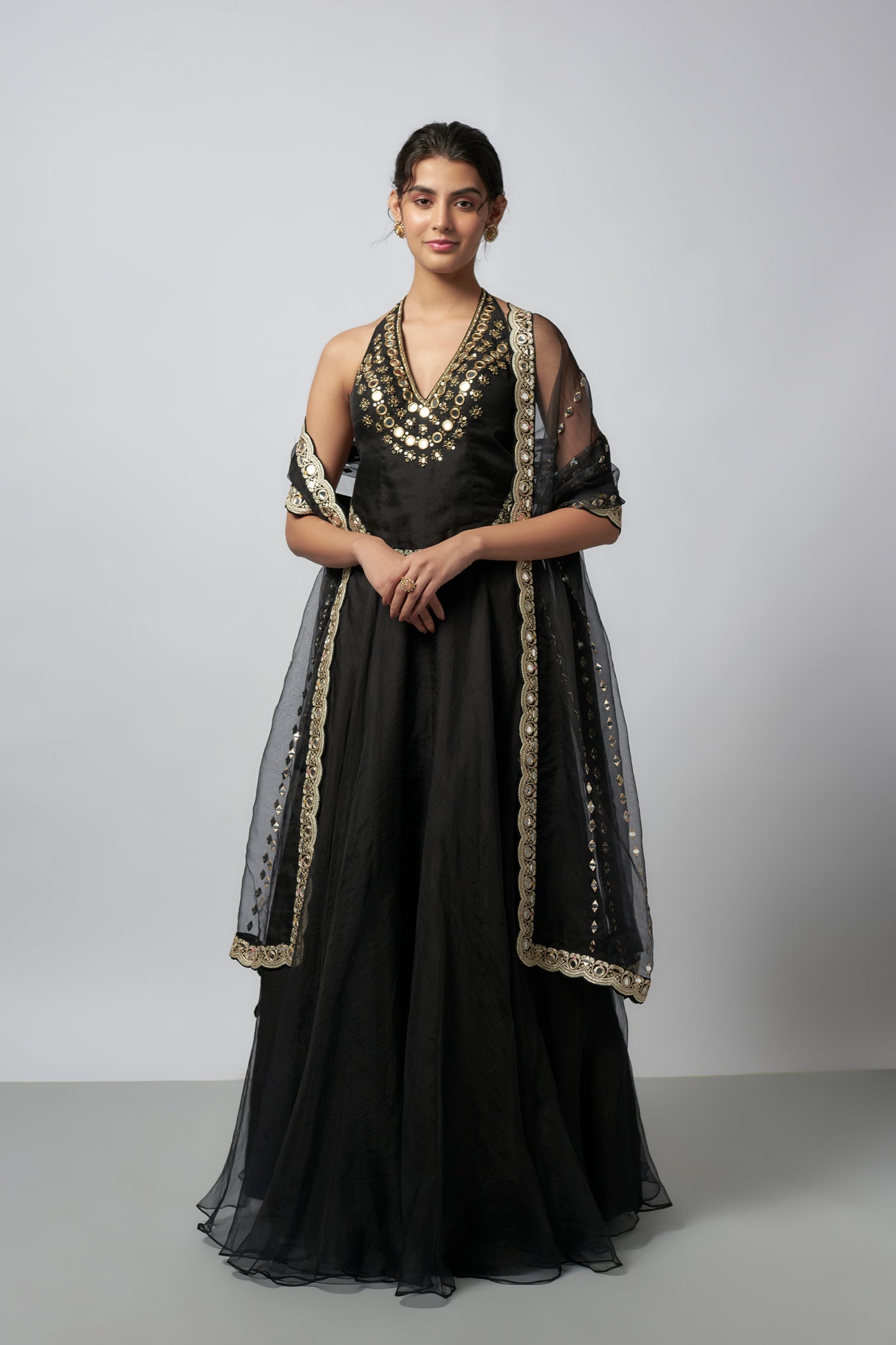 Gopi Vaid Aashreen Lehenga Set indian designer wear online shopping melange singapore