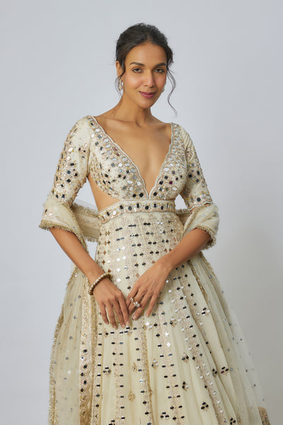 Gopi Vaid Aasmi Anarkali Set indian designer wear online shopping melange singapore

