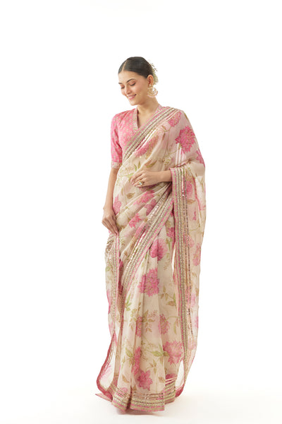 Gopi Vaid Aavika Saree Set Indian designer wear online shopping melange singapore