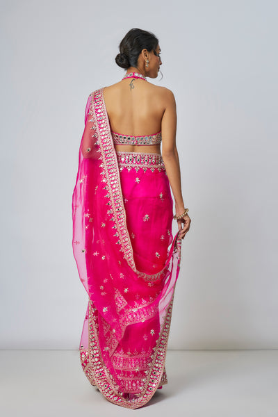 Gopi Vaid Abhinaya Saree Set indian designer wear online shopping melange singapore