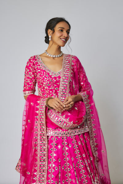 Gopi Vaid Abhirami Lehenga Set indian designer wear online shopping melange singapore
