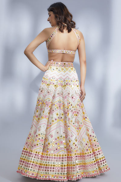 Gopi Vaid Adara Lehenga Set indian designer wear online shopping melange singapore