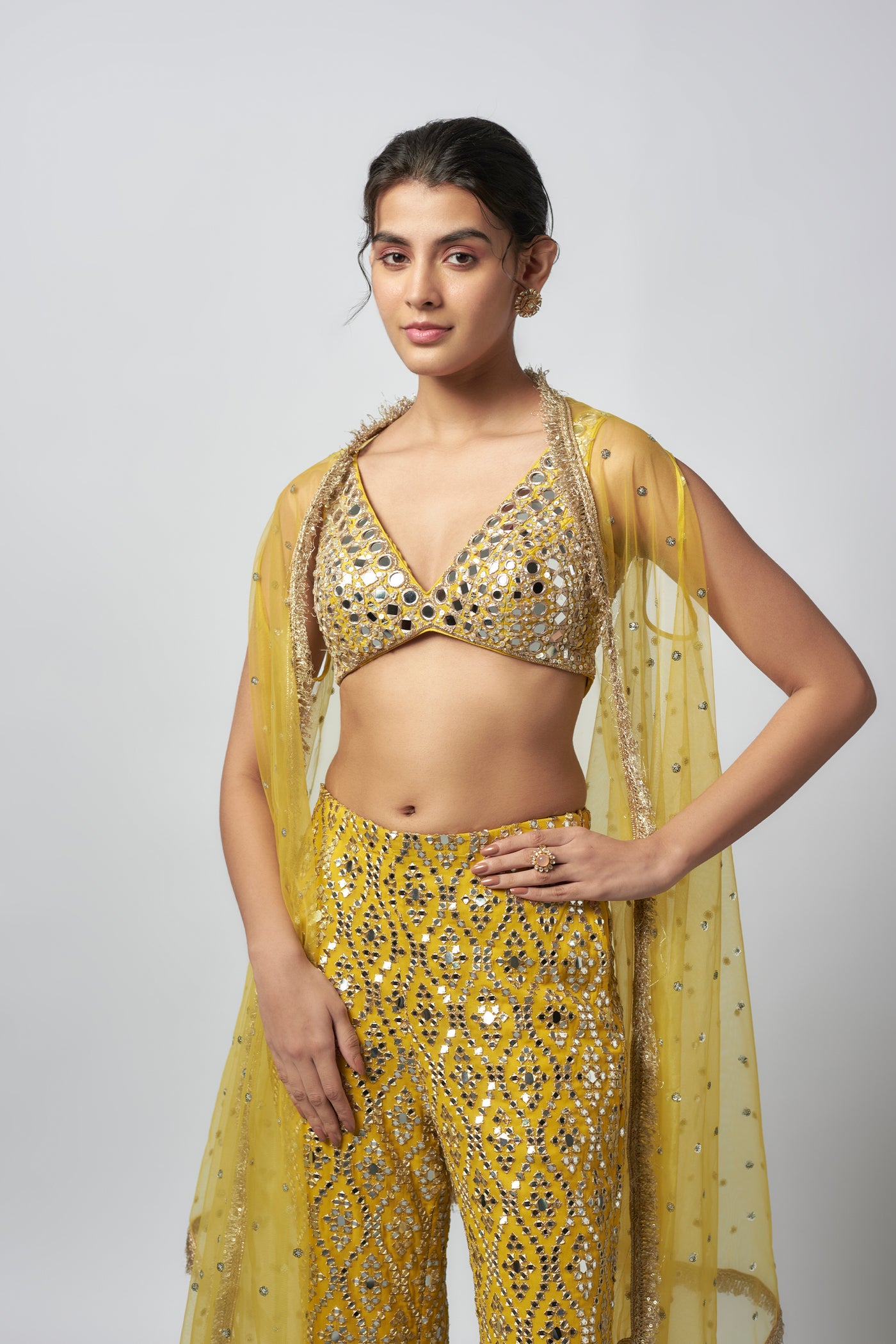 Gopi Vaid Ahsaas Pant Set indian designer wear online shopping melange singapore