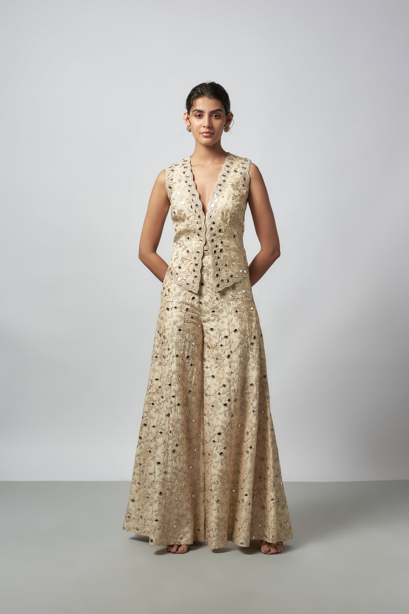 Gopi Vaid Akila Pant Set indian designer wear online shopping melange singapore