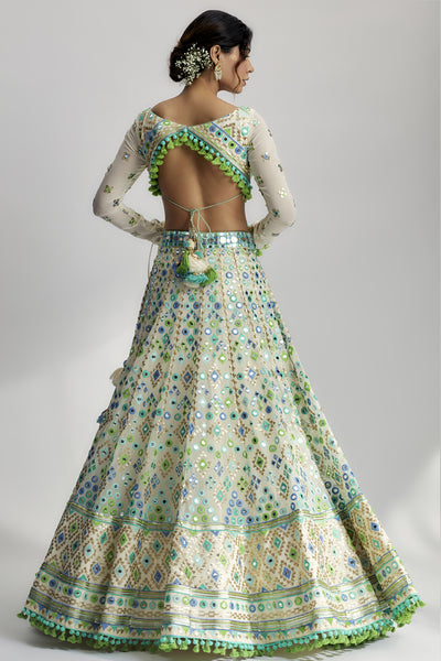 Gopi Vaid Alani Lehenga Set indian designer wear online shopping melange singapore